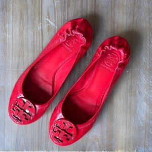 Tory Burch Patent leather reva flats